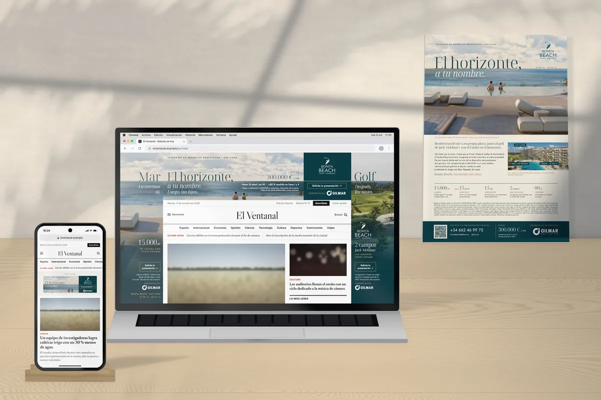 Mockup: La campaña en conjunto: A4 y Brand Day